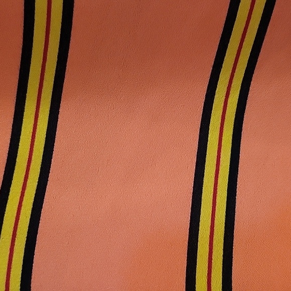 LOFT Orange and Yellow Cap Sleeve Boxy Blouse Small - Picture 2 of 5